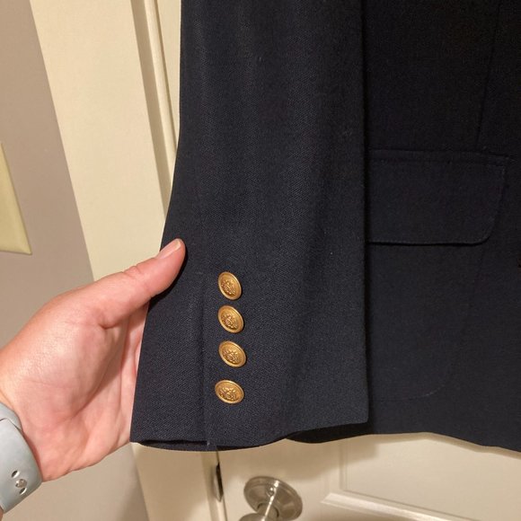 Ralph Lauren Women's Blue Wool Blazer - Picture 5 of 10